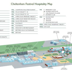 cheltenham festival hospitality map