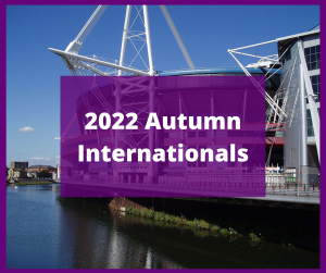 2022 Autumn International, wales fixtures
