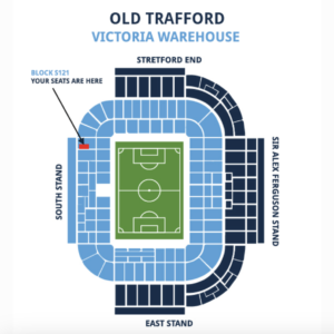 Victoria warehouse off site hospitality and south stand seats | Manchester Utd hospitality packages