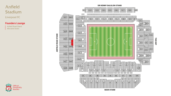 Founders Lounge hospitality | Liverpool FC | Anfield, Liverpool