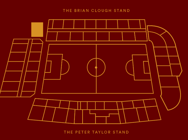 City Ground Suites Hospitality Seating Map City Ground Suites Hospitality Seating Map