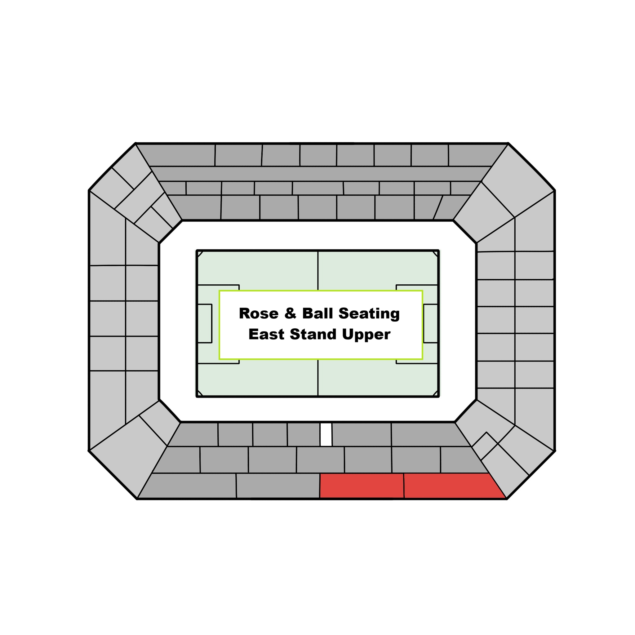 Rose & Ball Hospitality - Chelsea FC - Seating Plan - East Stand Upper Rose & Ball Hospitality - Chelsea FC - Seating Plan - East Stand Upper