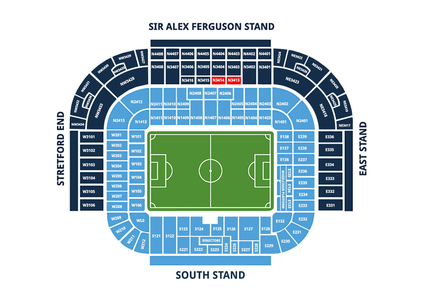 Salford Bar & Kitchen Seating Map Salford Bar & Kitchen Seating Map