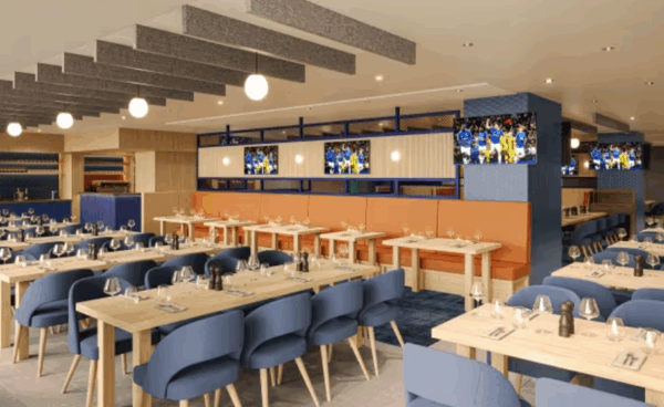 Trinity Place Restaurant - Everton FC Hospitality | Hill Dickinson Stadium