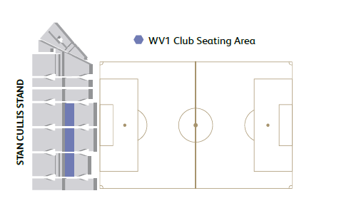 WV1 Club Hospitality Seating Map WV1 Club Hospitality Seating Map