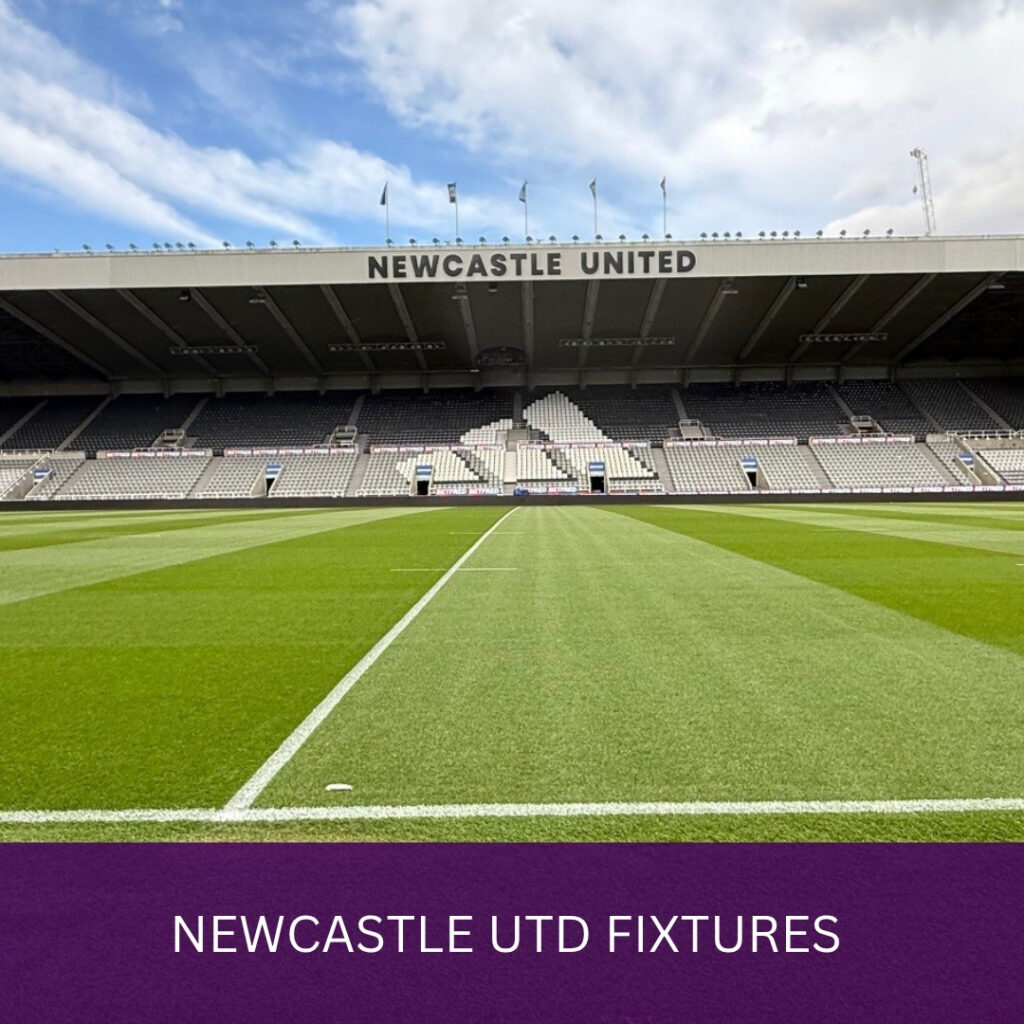 Newcastle Utd Fixtures - Premier League Season 25-26