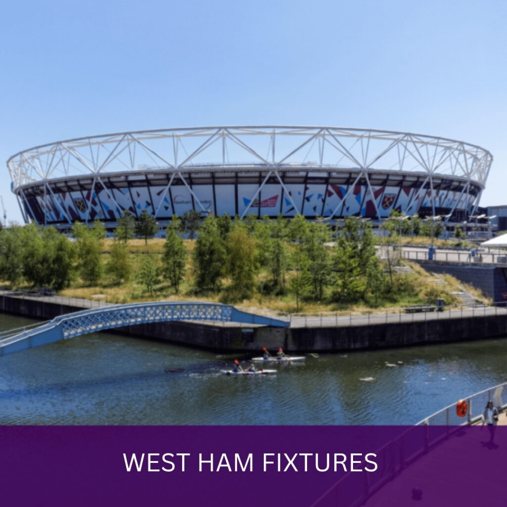 West Ham Fixtures - Premier League Season 25-26