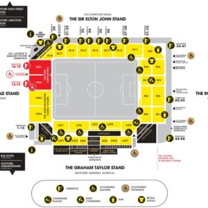 Vicarage Road Stadium Map
