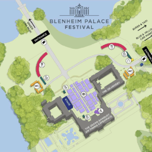 Blenheim Palace Festival Map
