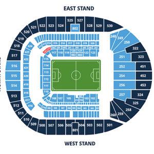 East Premium Seats | Tottenham Hotspur Hospitality | Seating Plan Level 2
