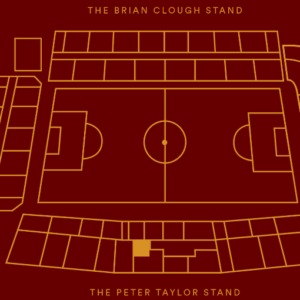 Robin Hood Suite Hospitality Seating Map