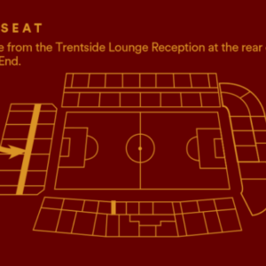 Trentside Lounge Hospitality Seating Map