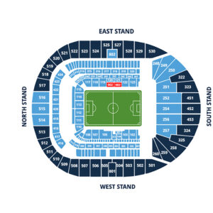 East Premium Seats | Tottenham Hotspur Hospitality | Seating Plan Blocks 002/003