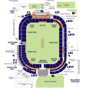 Lords Cricket Hospitality - Ground Map